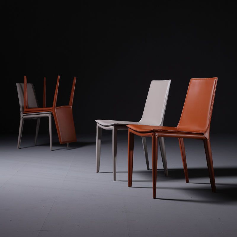 Contemporary Style Dining Chairs Armless Metal Side Chairs for Kitchen Clearhalo ' kitchen&dining_furn' 'Dining Chairs' 'Dining Tables & Seating' 'dining_chair' 'furn' 'furn_dining_chair' 'Furniture' 'furniture_dining_chair' 'Kitchen & Dining Furniture' 'kitchen' 1200x1200_cfd0cc62-9867-48c1-ba64-edb76e94d500