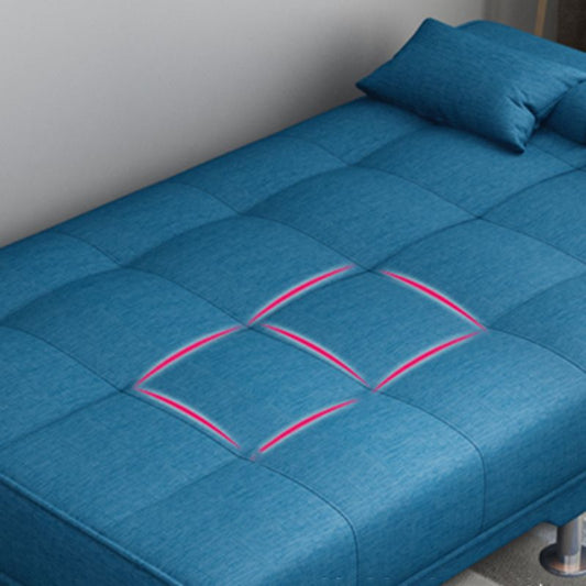 Fabric Modern Metal Legs Sofa Convertible Pillow Top Arm Sofa