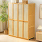 Traditional Natural Wood Wardrobe Freestanding Wardrobe with Soft Close Doors