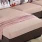 Section des sections contemporaines de 5 places * tissu en chaise et cuir SOPEAU DE RETUATION DU BACK LOBE