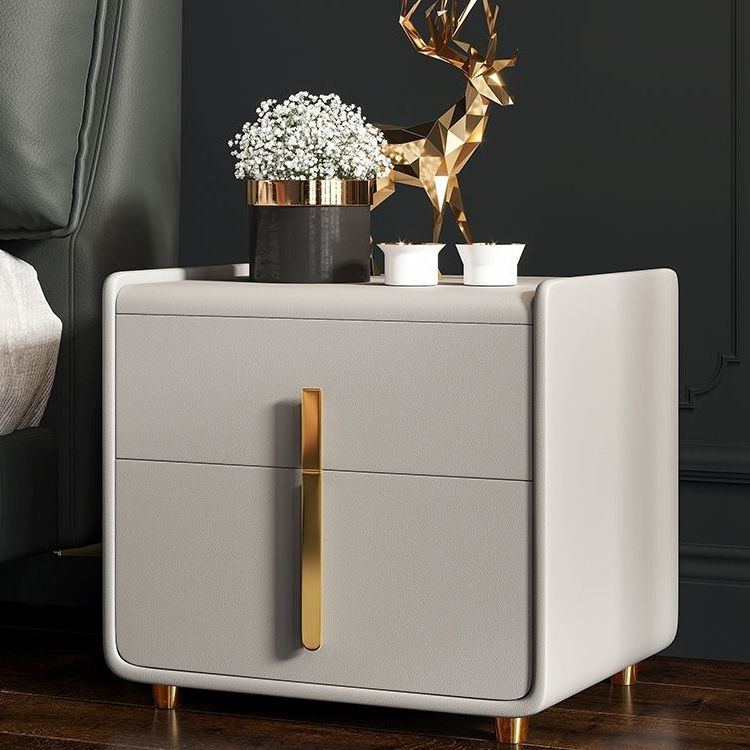 Mobile moderno comodino da letto in legno massiccio con cassetti