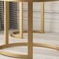 Glam Metal Dining Room Chair Upholstered Armless Dining Chairs for Home Use Clearhalo 'Dining Chairs' 'Dining Tables & Seating' 'dining_chair' 'furn' 'furn_dining_chair' 'Furniture' 'Kitchen & Dining Furniture' 1200x1200_cfd433d1-7c93-4a8b-9b18-e780fab42cfb