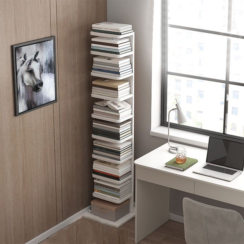 Geometry Shape Bookshelf Modern Wooden Bookcase with Multi Shelves , 24" W / 11" D Clearhalo 'Bookcases' 'furn' 'furn_bookcases' 'Furniture' 'Office Furniture' 1200x1200_cfd45686-b1ca-49e0-bbd6-f0c5ac753790