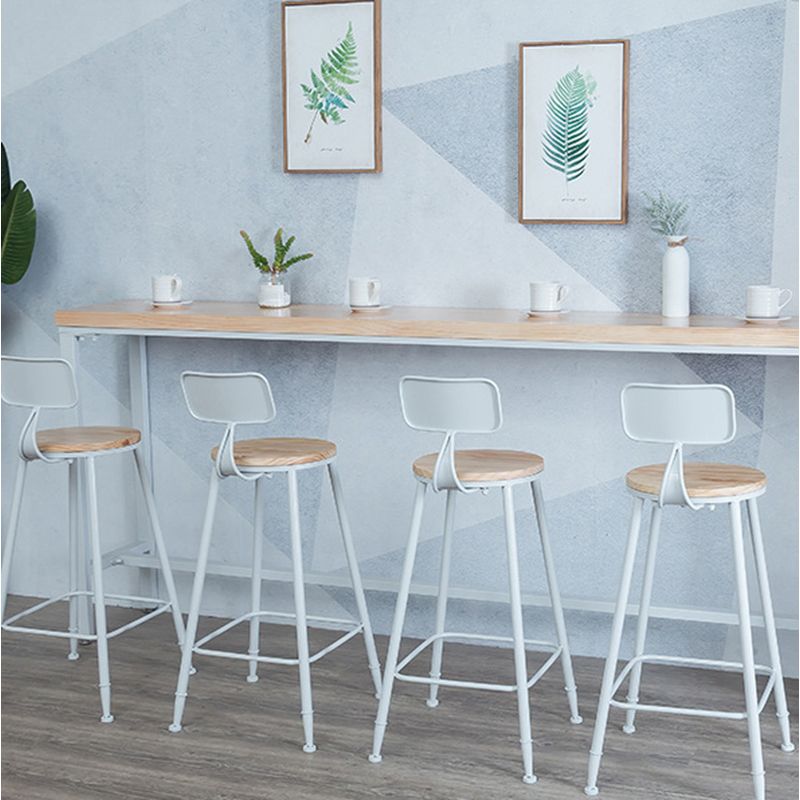 Contemporary Armless Bar Stools Wood Barstools with Footrest Clearhalo 'Bar Furniture' 'Bar Stools' 'bar_stools' 'furn' 'furn_bar_stools' 'Furniture' 'Kitchen & Dining Furniture' 1200x1200_cfd71675-7aa7-4634-b376-0e7753ecb057