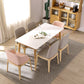 Contemporary Dining Room Table White Sintered Stone Table with 4 Oak Solid Wood Legs Clearhalo ' dining_table' 'Dining Tables & Seating' 'Dining Tables' 'furn' 'furn_dining_table' 'Furniture' 'furniture_dining_table' 'Kitchen & Dining Furniture' 'kitchen&dining_furn' 'kitchen' 'kitchen_dining_table' 1200x1200_cfda94e3-504a-4a8e-b9db-8eacdbfa7736