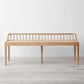 Modern Backrest Seating Bench Solid Wood Rectangle Bench for Entryway