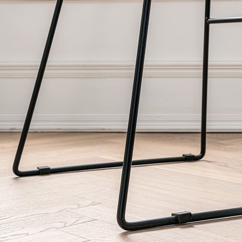Scandinavian Footrest Living Room Stool Matte Finish PU Leather Barstool Clearhalo 'Bar Furniture' 'Bar Stools' 'bar_stools' 'furn' 'furn_bar_stools' 'Furniture' 'furniture_bar_stools' 'Kitchen & Dining Furniture' 1200x1200_cfdb49e9-5c3a-4395-94ad-00b0af147201