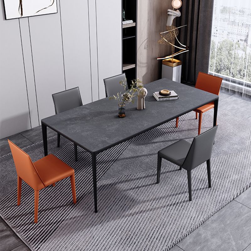 Modern 1/4/5/6/7 Pieces Dinette Set with Grey Sintered Stone Rectangle Dining Table Set Clearhalo 'Dining Room Sets' 'Dining Tables & Seating' 'dining_room_set' 'furn' 'furn_dining_room_set' 'Furniture' 'furniture_dining_room_set' 'Kitchen & Dining Furniture' 1200x1200_cfdb4cd6-e713-47dc-aeea-38086300b0bd