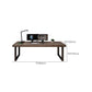 Modern Solid Wood Office Desk Rectangular Shape Task Desk with 2-Legs in Brown Clearhalo 'furn' 'furn_office_desk' 'Furniture' 'Office Desks' 'Office Furniture' 'office_desk' 1200x1200_cfdcb089-7a77-4db4-bc24-190cef68235c