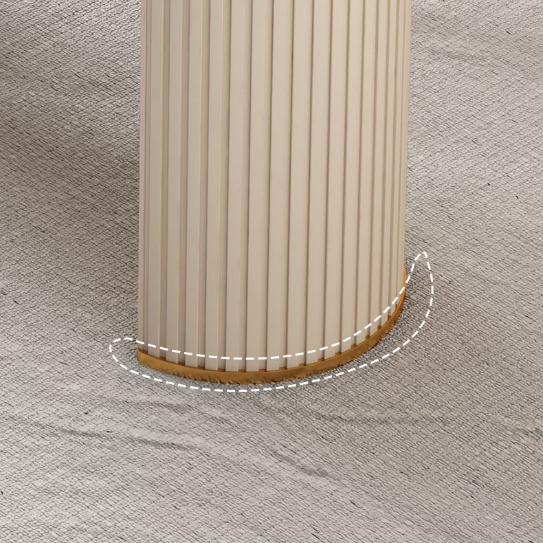 Glam Home Writing Desk Stone 23.6 "Brede kantoorbureau met benen