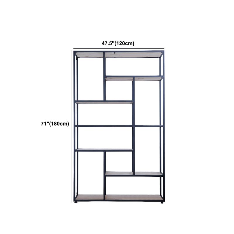 Scaffale moderno a pavimento in ferro Scaffale per libri Etagere largo 12 pollici