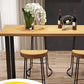 Juego de mesa y taburete de bar de madera maciza, juego de comedor de Pub de 1/2/4/5 piezas