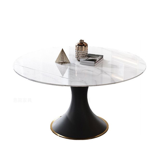 Contemporary Sintered Stone Dining Round Table Set 1/4/5/7 Pieces Dining Set