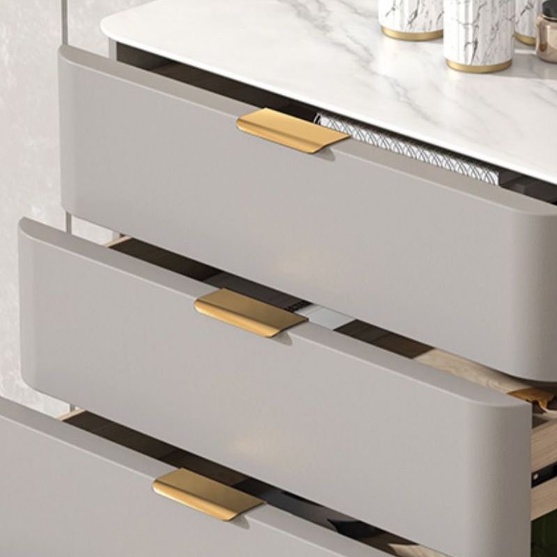 Glam-kist van geconstrueerd hout voor slaapkameropbergkist met lades