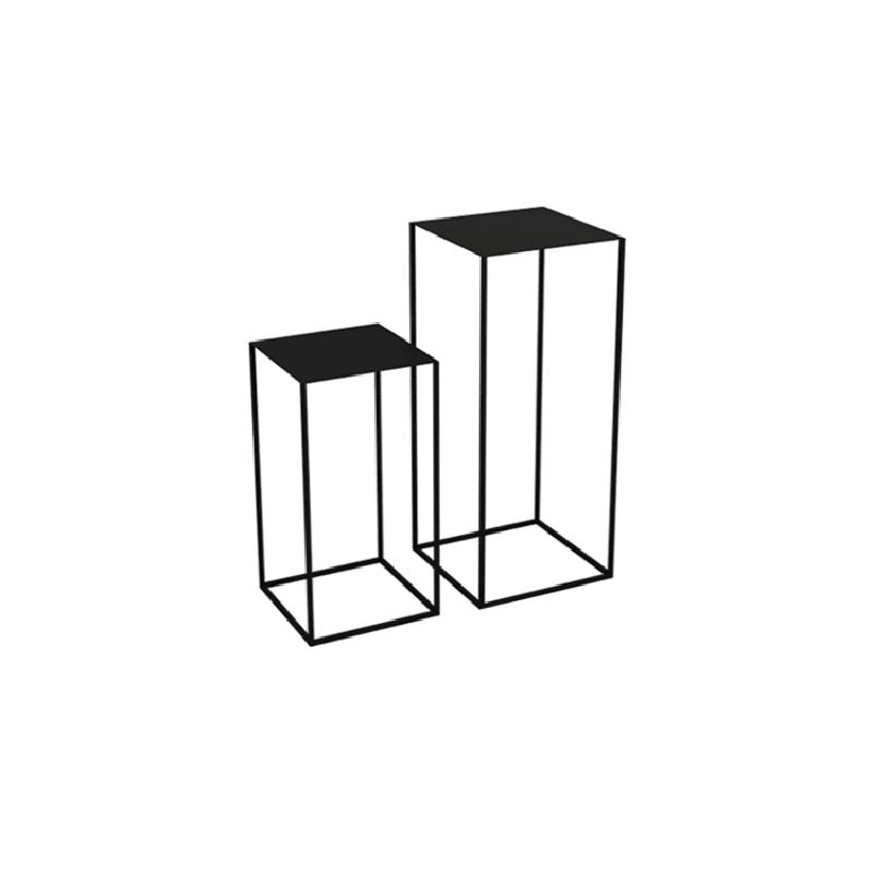 Contemporary Square Iron Side Table Simple Frame Sofa Side Table