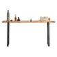 Solid Wood Bar Dining Table Industrial Bar Dining Table with Sled Base in Black Clearhalo 'Bar Furniture' 'Bar Tables' 'bar_tables' 'furn' 'furn_bar_tables' 'Furniture' 'furniture_bar_tables' 'Kitchen & Dining Furniture' 1200x1200_cfe50679-724f-44ed-8350-1a63c2a1cf67