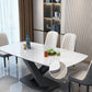 Industrial Dining Room Table Stone Rectangle Dinette Table for Dining Room Clearhalo 'Dining Tables & Seating' 'Dining Tables' 'dining_table' 'furn' 'furn_dining_table' 'Furniture' 'Kitchen & Dining Furniture' 1200x1200_cfe565f3-ca38-4265-883e-88b202bc72d8