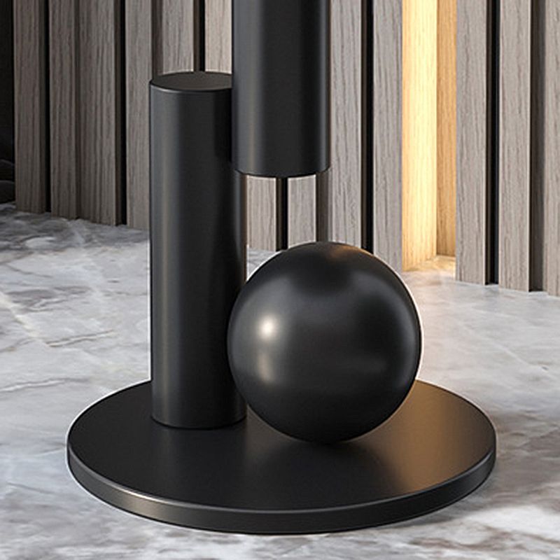 21.6 "H Moderne enkele voetstuk Basis Solid kleur metalen ronde eindtafel