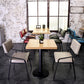 Leather Industrial Brasserie Arm Chair Matte Finish Open Back Dining Chair (Set of 4) Clearhalo ' kitchen&dining_furn' 'Dining Chairs' 'Dining Tables & Seating' 'dining_chair' 'furn' 'furn_dining_chair' 'Furniture' 'furniture_dining_chair' 'Kitchen & Dining Furniture' 'kitchen' 1200x1200_cfe71929-e496-422f-b430-d544c2f19169