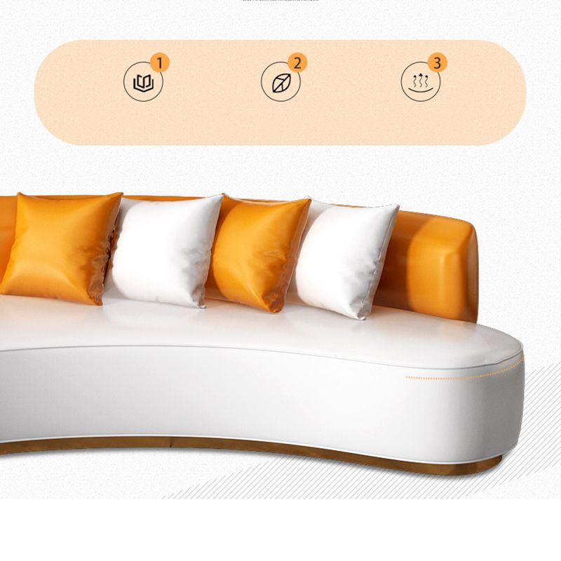 Divano a bracciolo a bracciale senza bracciole senza bracciolo in pelle.