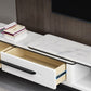 2 Drawers TV Console Modern Stone Media Console with Splayed Wooden Legs Clearhalo 'furn' 'furn_tv_stands_entertainment_centers' 'Furniture' 'Living Room Furniture' 'TV Stands & Entertainment Centers' 'TV Stands & Media Storage Furniture' 'tv_stands_entertainment_centers' 1200x1200_cfe83110-db20-45a8-a251-8a5b714a54ec