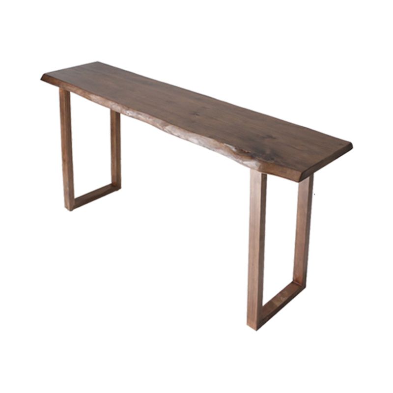 Wood Bar Dining Table Modern Bar Table with Sled Base for Dining Room Kitchen Clearhalo 'Bar Furniture' 'Bar Tables' 'bar_tables' 'furn' 'furn_bar_tables' 'Furniture' 'furniture_bar_tables' 'Kitchen & Dining Furniture' 1200x1200_cfe8c0ad-e654-4090-8a89-d664be176ce0