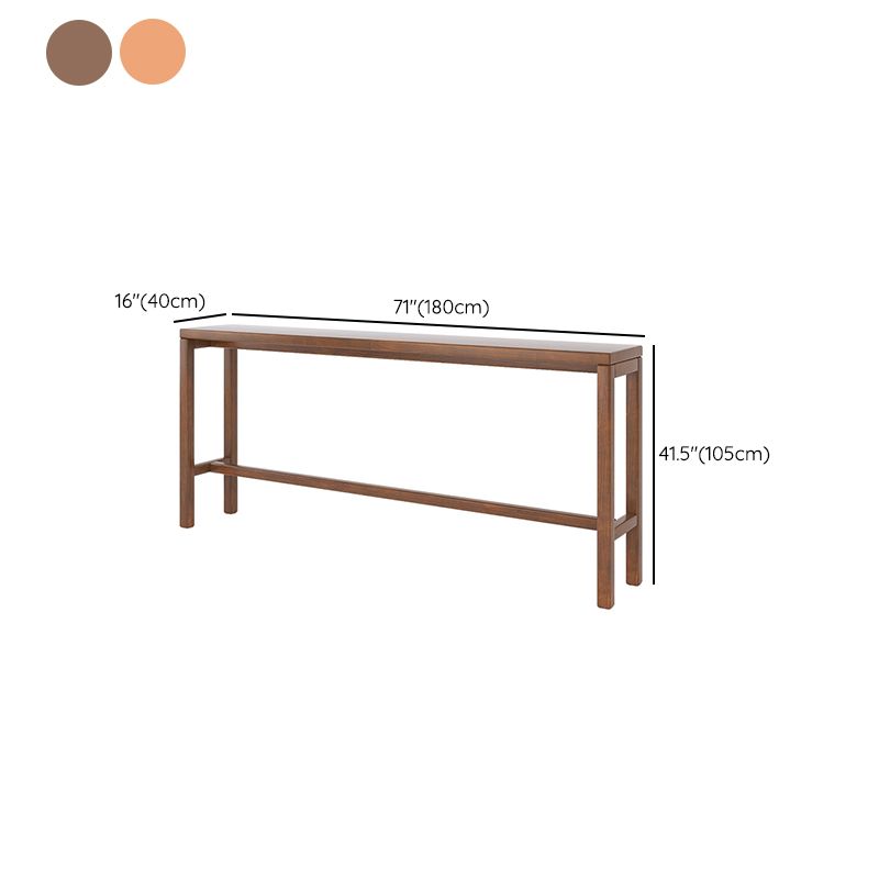 Modern Dining Room Rectangle Trestle Solid Wood Bar Dining Table Clearhalo 'Bar Furniture' 'Bar Tables' 'bar_tables' 'furn' 'furn_bar_tables' 'Furniture' 'Kitchen & Dining Furniture' 1200x1200_cfe8d2a9-c098-422f-9a57-e8612fa531a0