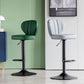 Contemporary Leather Swivel Barstool Indoor Bar Stool with Iron Legs and Low Back Clearhalo 'Bar Furniture' 'Bar Stools' 'bar_stools' 'furn' 'furn_bar_stools' 'Furniture' 'furniture_bar_stools' 'Kitchen & Dining Furniture' 1200x1200_cfea6a6a-49e5-40a6-a506-5d23b191b99b
