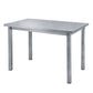 Industrial Style Furniture Stainless Steel Dining Site Table with Pedestal Base Clearhalo ' dining_table' 'Dining Tables & Seating' 'Dining Tables' 'furn' 'furn_dining_table' 'Furniture' 'furniture_dining_table' 'Kitchen & Dining Furniture' 'kitchen&dining_furn' 'kitchen' 'kitchen_dining_table' 1200x1200_cfeb4d1e-1327-4fcc-b85b-948e46f15eba