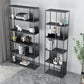 Glam Open Back Standard Bookshelf Metal Shelves Included Bookcase