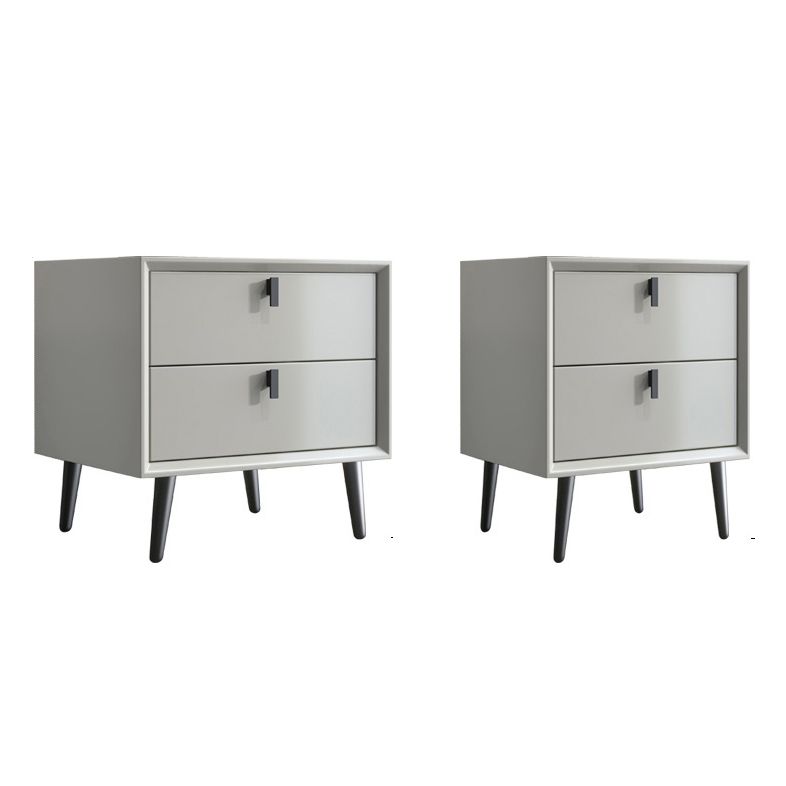 Comodino contemporaneo comodino in legno massiccio con cassetti