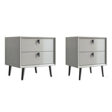 Table de chevet de chevet de lit contemporain avec tiroirs