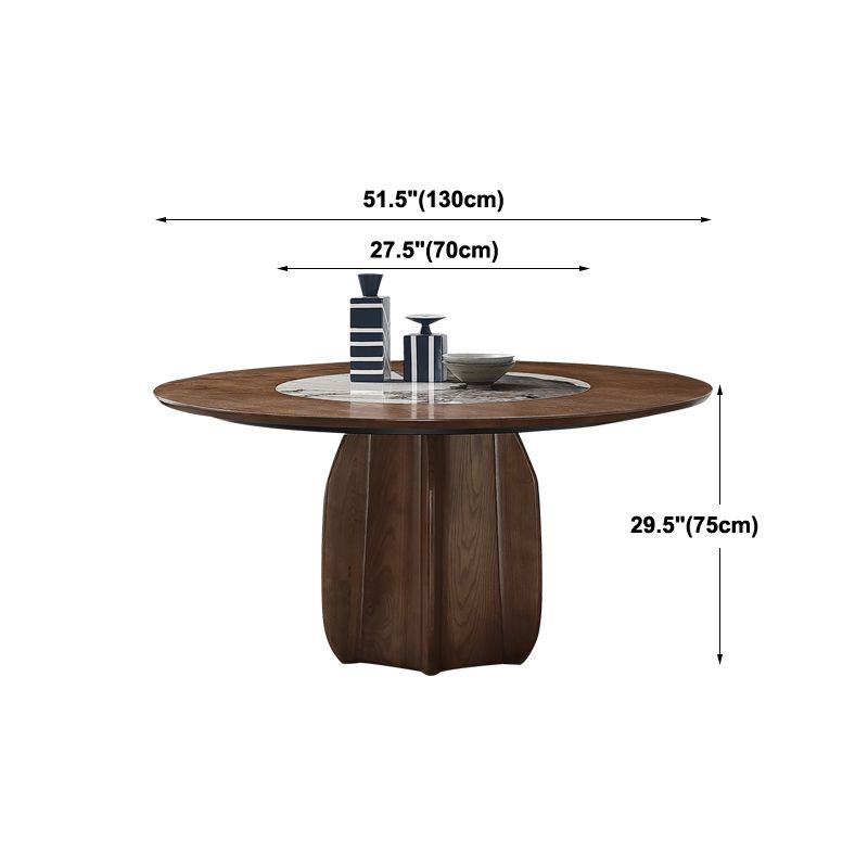 Round Dining Table Contemporary Style Dinner Table for Home Kitchen Clearhalo 'Dining Tables & Seating' 'Dining Tables' 'dining_table' 'furn' 'furn_dining_table' 'Furniture' 'Kitchen & Dining Furniture' 1200x1200_cfef9b74-b1fc-4880-afea-c18b12159b07