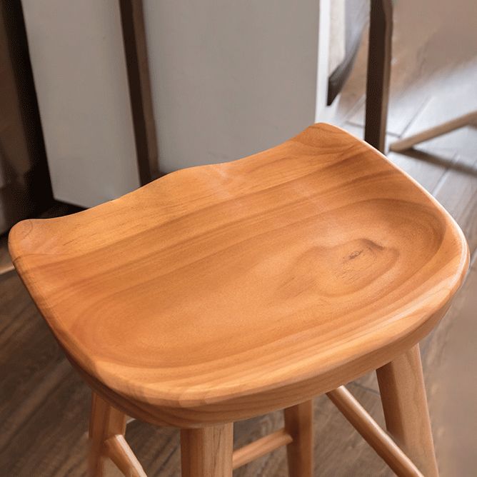 Modern Style Solid Wood Bar Stool with Footrest Living Room Simple Bar Stool 30-inches Clearhalo 'Bar Furniture' 'Bar Stools' 'bar_stools' 'furn' 'furn_bar_stools' 'furniture_bar_stools' 'Kitchen & Dining Furniture' 'kitchen&dining_furn' 'kitchen' 'kitchen_furn' Furniture' 1200x1200_cff09a25-6bb9-4379-95b6-7467ca10766d
