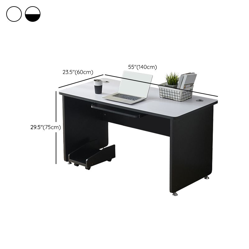 29.25 Inch H Contemporary Office Desk Manufactured Wood Computer Desk Clearhalo 'furn' 'furn_office_desk' 'Furniture' 'Office Desks' 'Office Furniture' 'office_desk' 1200x1200_cff0c2f5-86cb-4294-b79f-66eb6822dedb