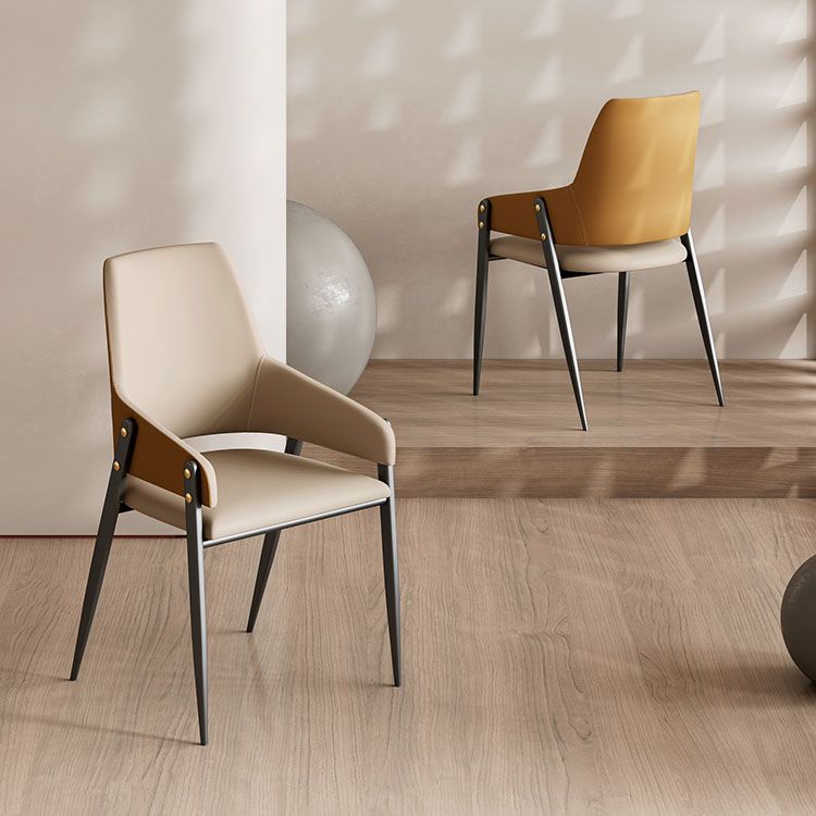 Industrielle Polsterarm Stuhl Küche Parsons Essstuhl