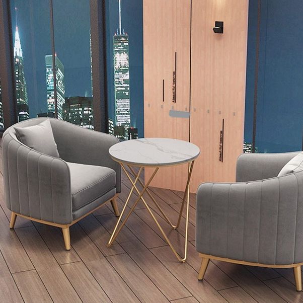 Hedendaagse hellende armbank 29.53 "H Single Cushion Sofa met kussens