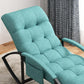 Tufted Cushions Rocker Chair Contemporary Whole Colored Fabric Rocker Chair