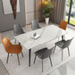 Sintered Stone Rectangle Dining Table Industrial Dining Room Table