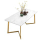Metal Traditional Luxury Rectangle Dining Table with Sled Sintered Stone Table for Home Clearhalo 'Dining Tables & Seating' 'Dining Tables' 'dining_table' 'furn' 'furn_dining_table' 'Furniture' 'Kitchen & Dining Furniture' 1200x1200_cffbec5c-d9fd-43a6-b620-919e351cf697