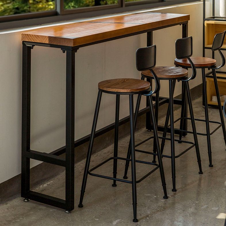 Metal Dining Stools Contemporary Armless Bar Stools with Footrest Clearhalo 'Bar Furniture' 'Bar Stools' 'bar_stools' 'furn' 'furn_bar_stools' 'Furniture' 'Kitchen & Dining Furniture' 1200x1200_cfff34ae-37f5-46ff-b0df-a49e3f2804ed