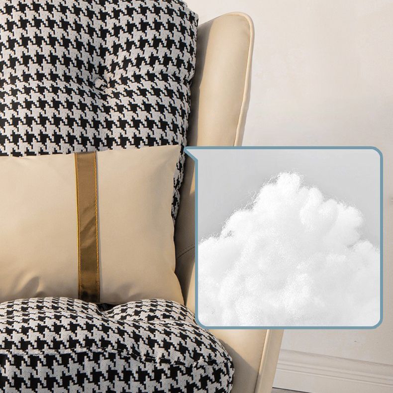 Chaise à bascule intérieure de style glam chaise à bascule canapé avec ottoman