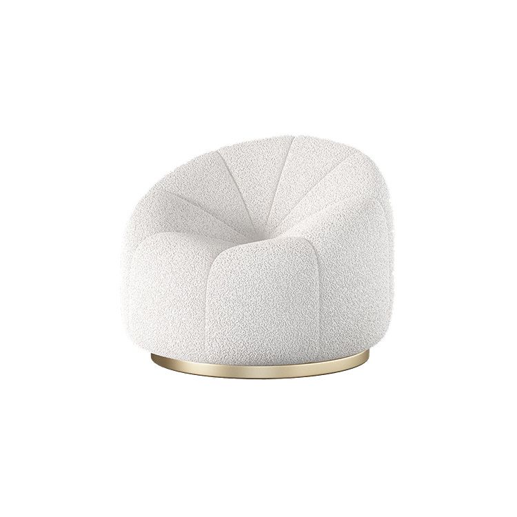 Zeitgenössischer Wolle Standardsofa, abgenerierter Armkissen Rücksitz in Weiß