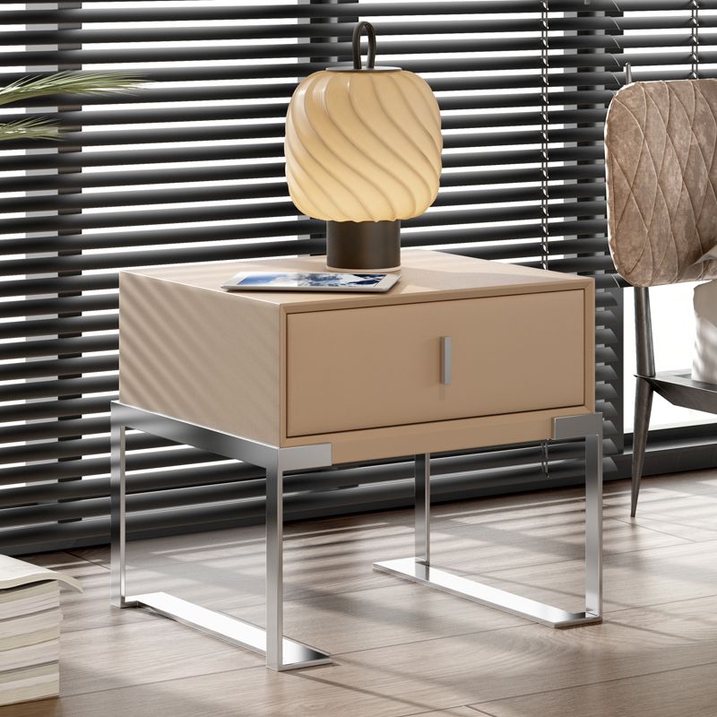 Modernisme lade opslag nachttafel houten bed nachtkastje met lade