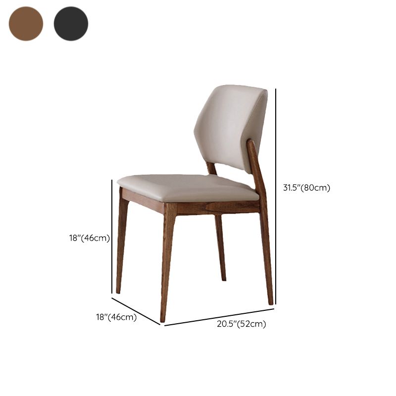 Industrial Upholstered Armless Chair Dining Room Open Back Dining Chair Clearhalo 'Dining Chairs' 'Dining Tables & Seating' 'dining_chair' 'furn' 'furn_dining_chair' 'Furniture' 'Kitchen & Dining Furniture' 1200x1200_d0037e1f-b2fc-4966-81de-4aa2ea577f58