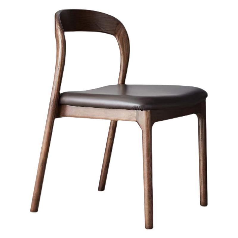 Esszimmer zeitgenössischer armloser Stuhl Masster Holz Essstuhl