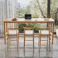 Modern Wood Bistro Bar Table Rectangle Footrest Bar Table for Home Clearhalo 'Bar Furniture' 'Bar Tables' 'bar_tables' 'furn' 'furn_bar_tables' 'Furniture' 'Kitchen & Dining Furniture' 1200x1200_d0048679-017c-4c67-855d-b2ab4b530806