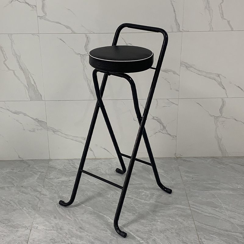 Contemporary Indoor Bar Stools Folding Counter Stool with Metal Legs Clearhalo 'Bar Furniture' 'Bar Stools' 'bar_stools' 'furn' 'furn_bar_stools' 'Furniture' 'Kitchen & Dining Furniture' 1200x1200_d004bfdd-f40c-429c-9584-a2b059920bb1