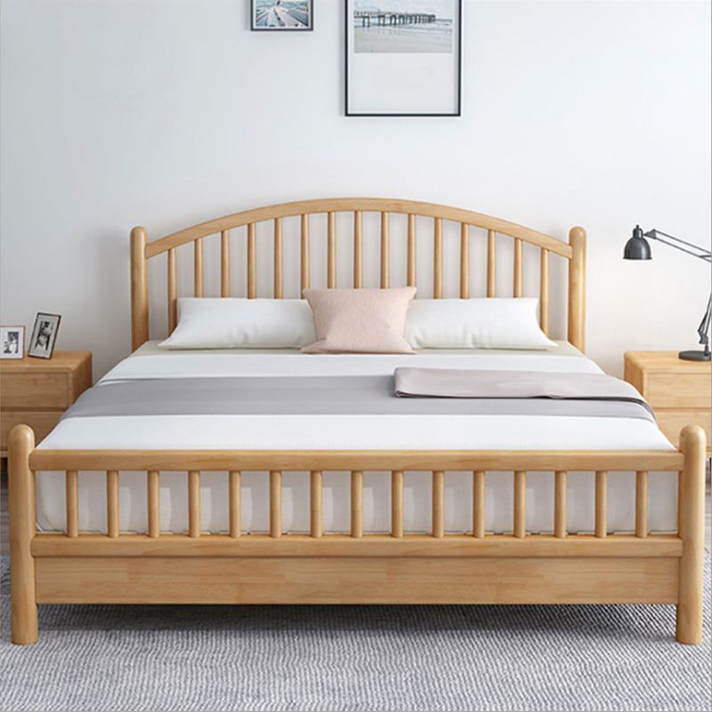 Letto scandinavo largo 84,65 pollici telaio in legno massiccio con testiera