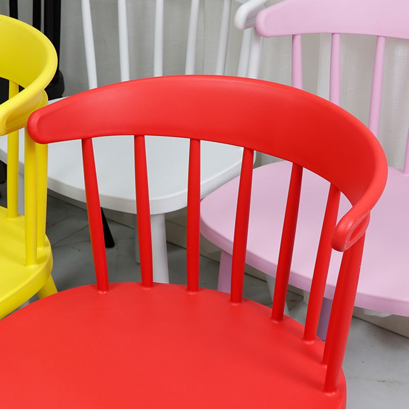 Silla de plástico de silla de comedor contemporánea para uso doméstico